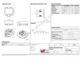 7447797820 Datasheet Cover