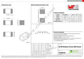 744786010A Datasheet Cover