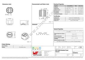 744787012 Datasheet Cover