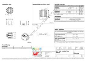 744787150 Datasheet Cover