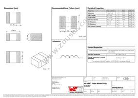 74479276147C Datasheet Cover