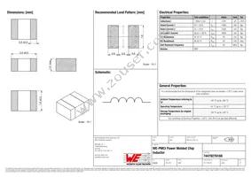 74479276168 Datasheet Cover