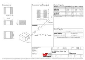 74479276210C Datasheet Cover