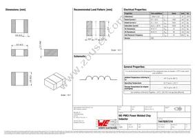 74479287210 Datasheet Cover