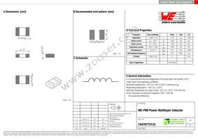 74479773133 Datasheet Cover