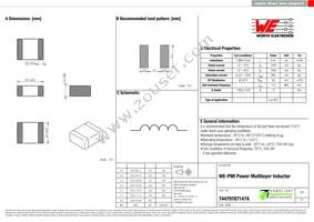 74479787147A Datasheet Cover