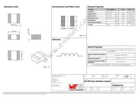 74479887210C Datasheet Cover