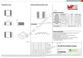 74479887268A Datasheet Cover