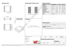 74479897122 Datasheet Cover