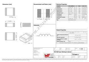 74479899111 Datasheet Cover