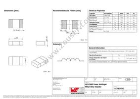 74479974147 Datasheet Cover