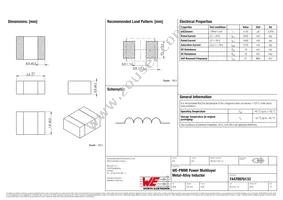 74479976133 Datasheet Cover