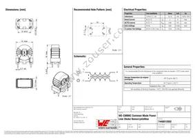 7448012002 Datasheet Cover