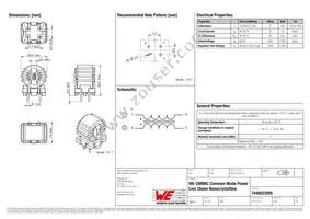 7448023005 Datasheet Cover