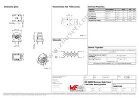 7448031002 Datasheet Cover