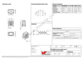 7448052303 Datasheet Cover