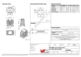 7448063801 Datasheet Cover