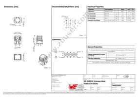 7448225007 Datasheet Cover