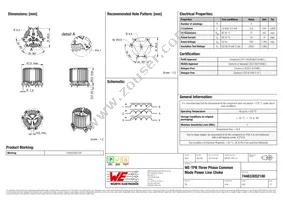 744833052100 Datasheet Cover