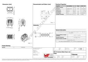 7448640406 Datasheet Cover