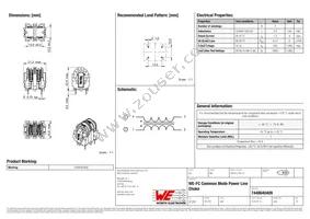 7448640409 Datasheet Cover