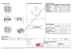 7448680140 Datasheet Cover