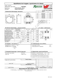 744870003 Datasheet Cover