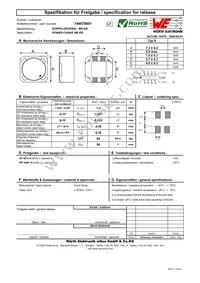 744878001 Datasheet Cover