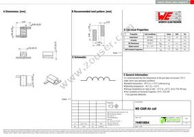 744910054 Datasheet Cover