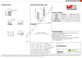 744912122 Datasheet Cover