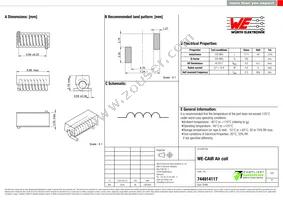 744914117 Datasheet Cover