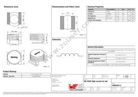 7449150111 Datasheet Cover