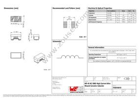 744916010 Datasheet Cover