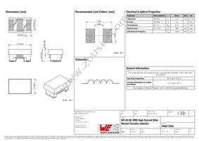 744917022 Datasheet Cover