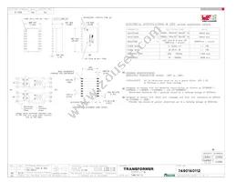 7490140112 Datasheet Cover