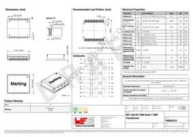 749020310 Datasheet Cover