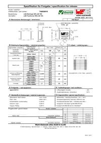 749050018 Datasheet Cover