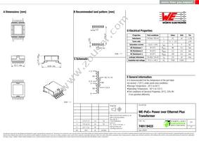 749119433 Datasheet Cover