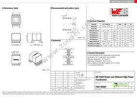 7491195501 Datasheet Cover