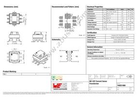 749251060 Datasheet Cover