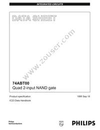 74ABT00N Datasheet Cover