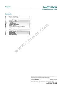 74ABT16245BDGG-Q1J Datasheet Page 15