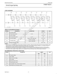 74ABT16273DL Datasheet Page 5