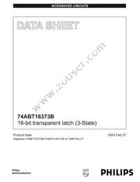 74ABT16373BDGG Datasheet Cover