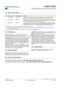 74ABT16543BB Datasheet Page 16