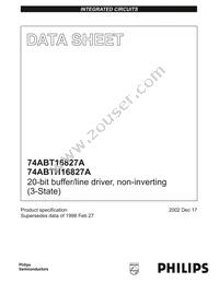 74ABT16827ADL Datasheet Cover