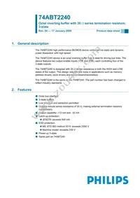 74ABT2240PW Datasheet Cover