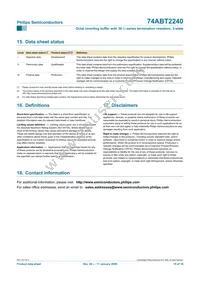 74ABT2240PW Datasheet Page 15