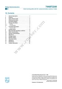 74ABT2240PW Datasheet Page 16