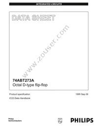 74ABT273AD Datasheet Cover